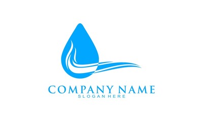 Modern water icon creative logo