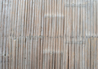 The background of the small bamboo plates is arranged in a row.