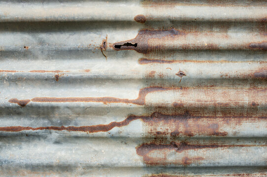 Background image of old and rusted zinc