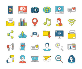 social media icons