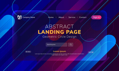 Landing page abstract background 