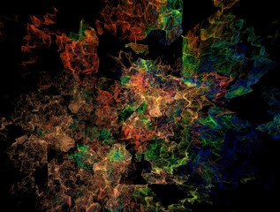 Imaginatory fractal background generated Image