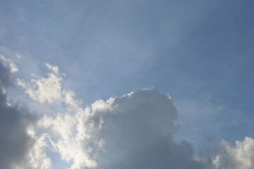 Sky and clouds. Sky and clouds tropical panorama. Sky clear beauty atmosphere summer day. Original image 	
