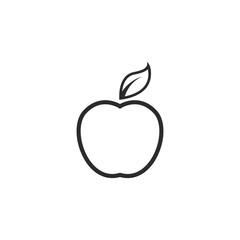 Apple line  icon vector illustration design