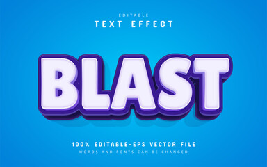 Fototapeta premium Blast text, cartoon style text effect