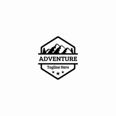 Logo with mountain icons suitable for sport company and many others. 
Iconic logo gives impression clear and trustworthy.
