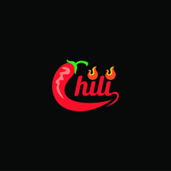 Chili peppers on fire logo, Logo meaning hot, burning, tasty, 
spirit, brave, desire, energy. modern, clean, catchy, fun in style. 
Related industry with food and beverage, restaurant, etc.