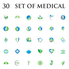 set of medical vector , set of pharmacy logo