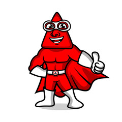 Superhero triangle logo