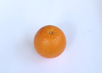 Orange and slice isolated on white background