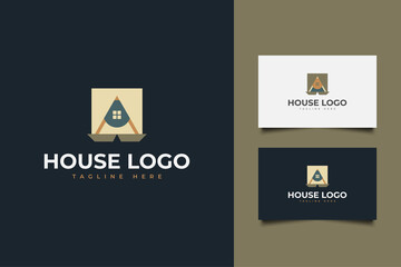 Colorful House Logo for Real Estate Business Company