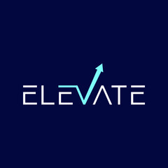 Elevate letter logo design