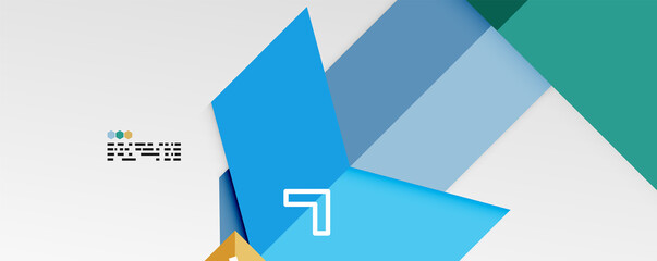 Shiny color triangles and geometric shapes vector abstract background