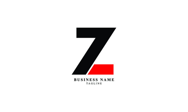 Z7, LZ, ZL, Abstract initial monogram letter alphabet logo design
