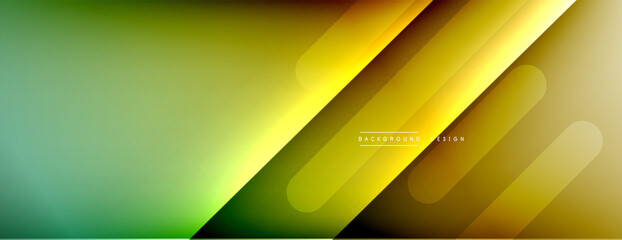 Dynamic lines abstract background. 3D shadow effects and fluid gradients. Modern overlapping forms