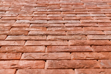 Brick orange wall backround