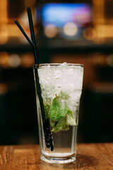 Mojito cocktail in glass