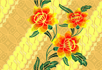 Indonesian batik motifs with very distinctive patterns. exclusive backgrounds. Vector Eps 10
