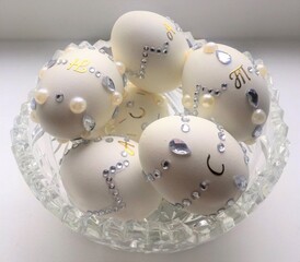 eggs easter decoration white beautiful