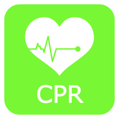 heart cpr medical icon vector design	
