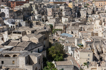 Matera Basilicata streets panorama