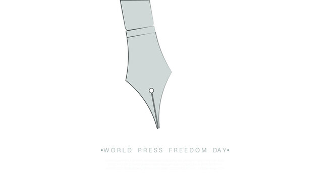 International world press freedom day, vector illustration.	
