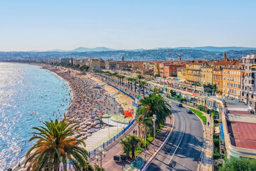 The city of Nice on the French Riviera