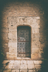 Ancient Spanish entrance and door