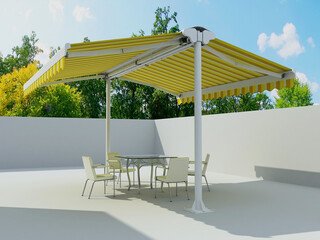 Double awning