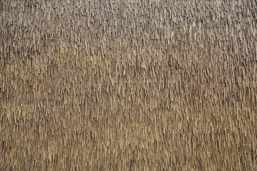 texture of the dry grass roof background - obrazy, fototapety, plakaty