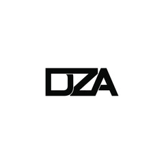 dza letter original monogram logo design