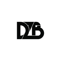 dzb letter original monogram logo design