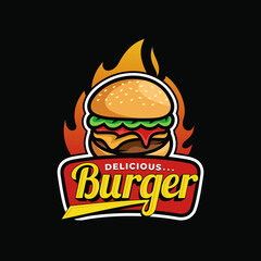 Burger logo vector Art Design