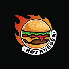Burger logo vector Art Design