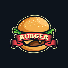 Burger logo vector Art Design