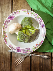 green peas on a plate