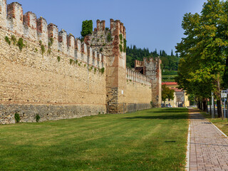 Fototapeta premium View of Soave's castle near Verona