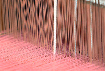 Background pink textile.