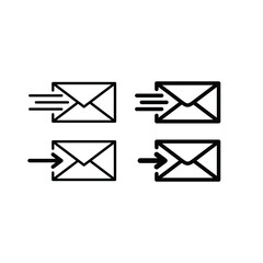 Email envelope icon vector illustration. Set of mail Icon. Send letter, envelope, message email. Конверт и значок почты.
