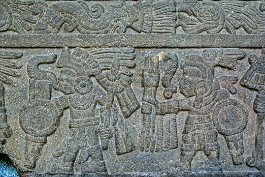 Cuauhxicalli de Moctezuma Ilhuicamina. Cultura Mexica. Museo Nacional de antropologia. Estado de Mexico D.F.Mexico.