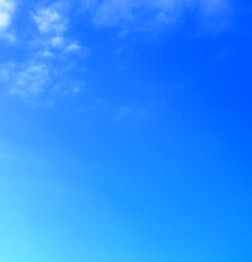 blue sky with beautiful natural white clouds	
