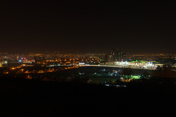 view of the night city Yerevan