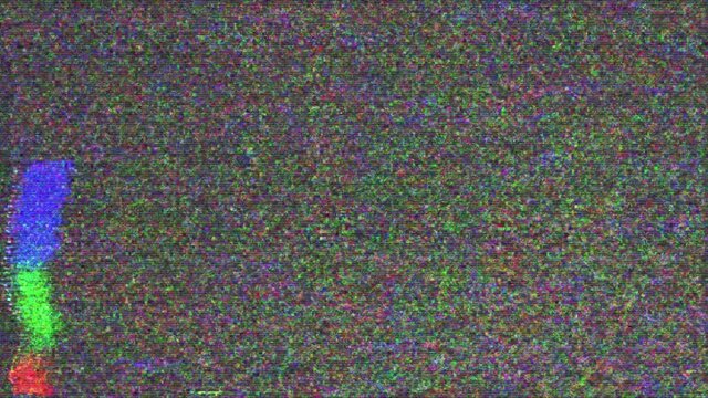 Digital pixel noise glitch art effect. Retro 80s 90s dynamic wave style. Video signal damage with tv noise and old screen interference