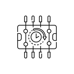 Table soccer rental olor line icon. Pictogram for web page, mobile app, promo.