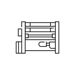 Sandblasting olor line icon. Pictogram for web page, mobile app, promo.