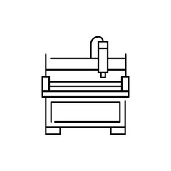 Forming machine olor line icon. Pictogram for web page, mobile app, promo.