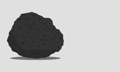 Basalt rock vector. Mafic extrusive igneous rock