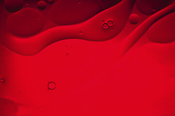 red color liquid and bubbles background