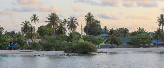the coast of a tropical island in the Indian Ocean