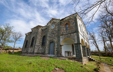 Fototapeta na wymiar Orthodox Church of St. George in the village of Voden, Bulgaria